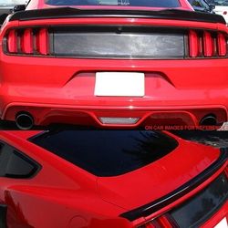 2015-2023 Ford Mustang Coupe H High Kick V Trunk Spoiler ABS