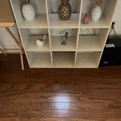 White 9-Cube Organizer Shelf