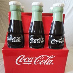 Vintage 2001 COCA COLA 6 Pack COOKIE JAR 9.5" x 9.0 by Gibson, Great condition
