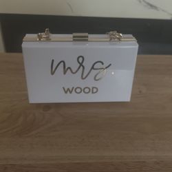 White And Gold Purse