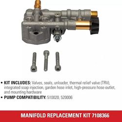 Simpson Cleaning (contact info removed) Manifold Replacement Kit for OEM Technologies 