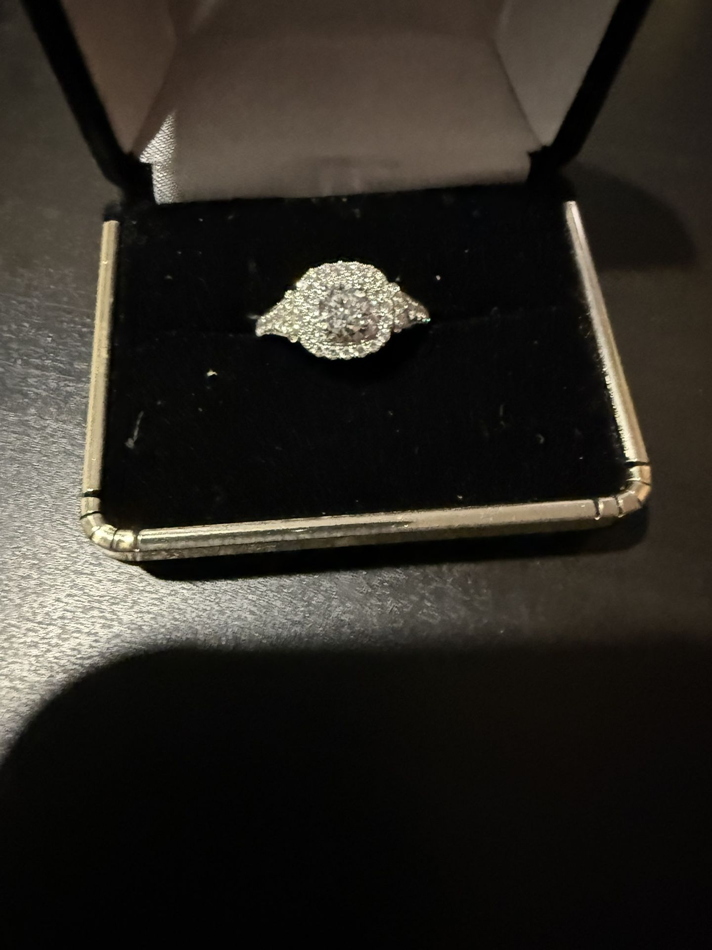 14k White Gold Engagement Ring!!! 0.59 Dimond Stone UGS Certified!!