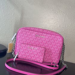 MK Sling Bag Hot Pink Color