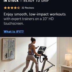 FS10i Like New Nordic Track elliptical 