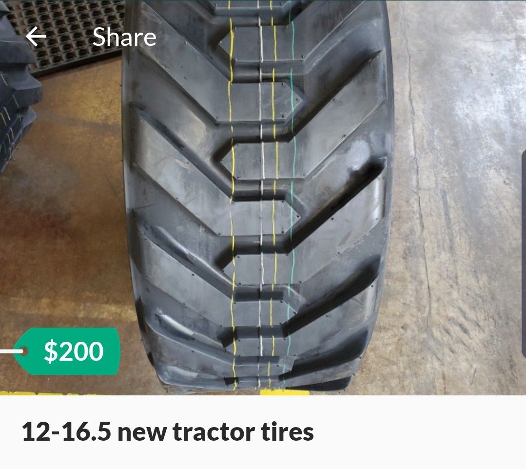 12-16.5 new tractor tires