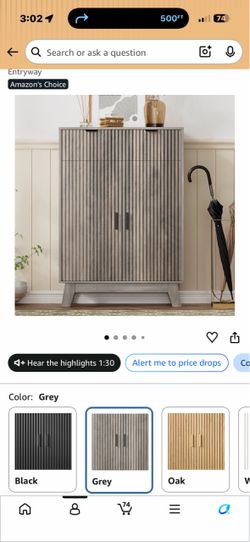 I have two brand new Grey Fluted Storage Cabinet with Doors