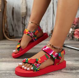 Sandale summer red size:36,37