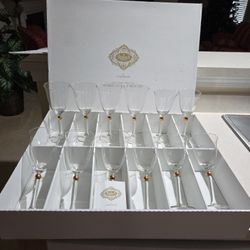 Dublin  12 Peice Crystal Wine Set 