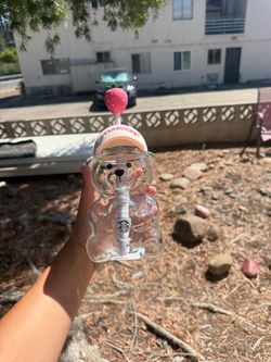 Pink Starbucks bear cup! Real with receipt