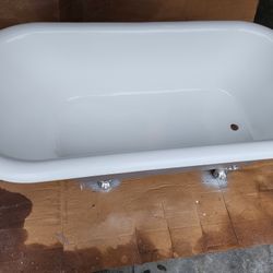 Antique Cast Iron Tub With Claw Feet