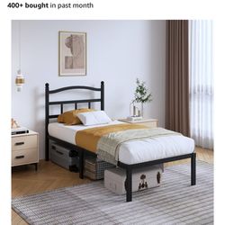 Unopened Twin Metal Bed frame 