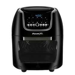 PowerXL Vortex Air Fryer Pro Plus 10 Quart Capacity, Black, 1700 Watts,