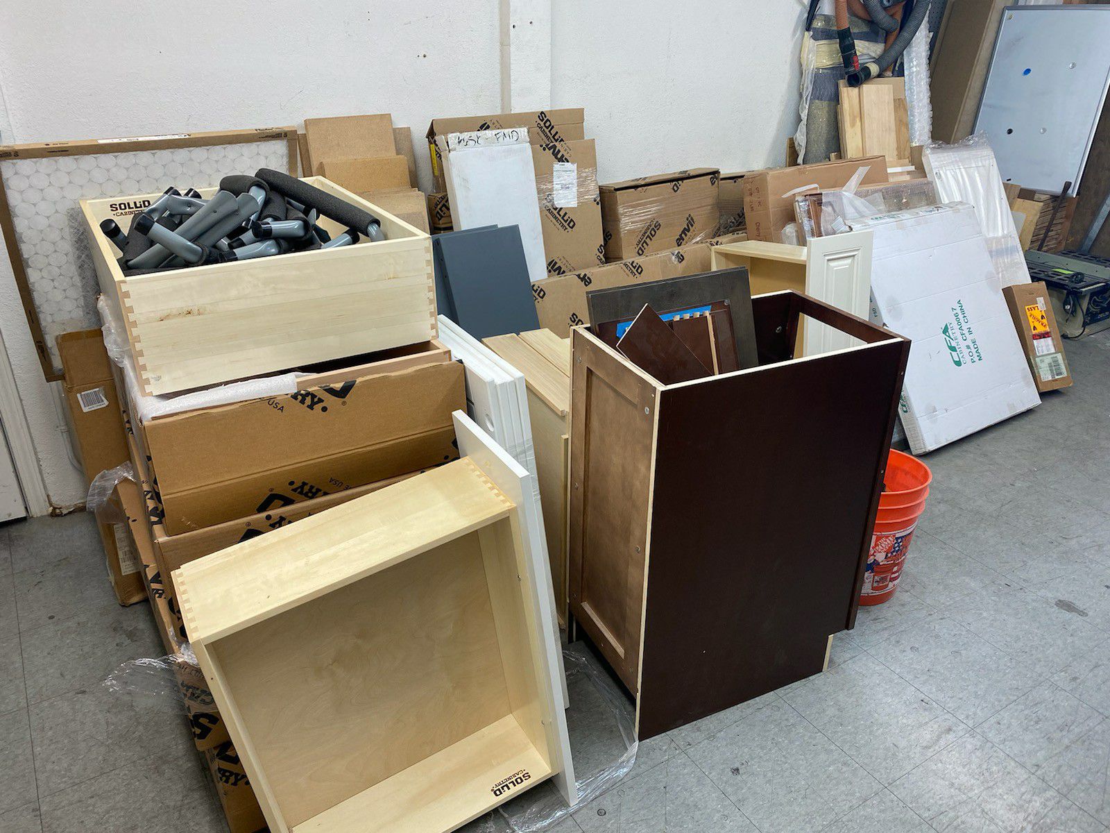 Miscellaneous cabinet drawers and panels