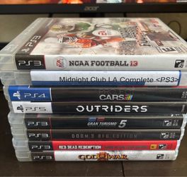 Ps5,4,3 Xbox 360 games great condition