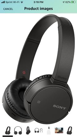 Sony WH-CH500 Wireless On-Ear Headphones, Black (WHCH500/B)
