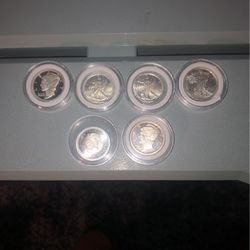 1/10 Oz Silver Rounds 