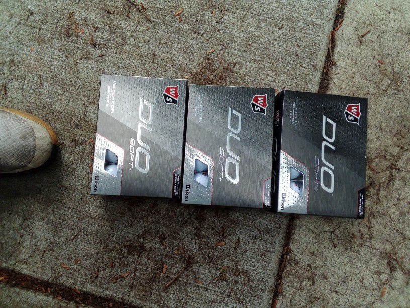 3 Packs Of WS Duo Soft Golf Balls