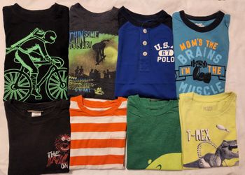 Lot of 8 T-shirt Boy's Size (5)