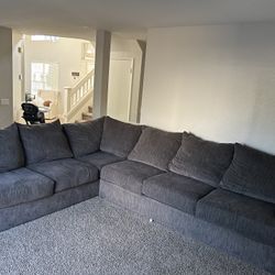 Bluish Grey Blend 2 Piece Couch 