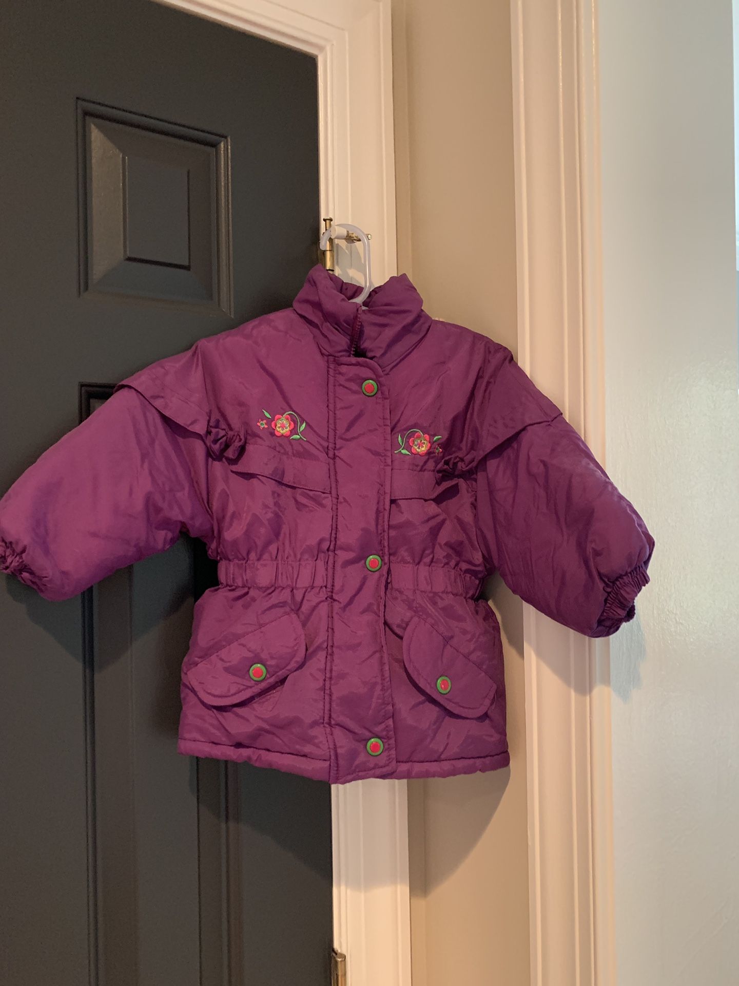 Girl size 2t purple coat