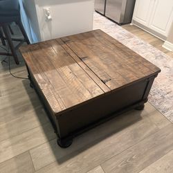 Rustic Wooden Coffee Table