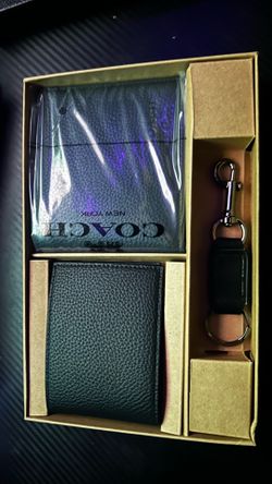 MENS COACH WALLET SET