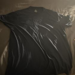 NWT George Men's L 42/44 Blue Short Sleeve Moisture Wicking Crewneck Tee Shirt