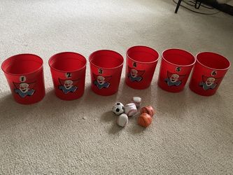 Rare Find Vintage Bozo The Clown Buckets 1970’s