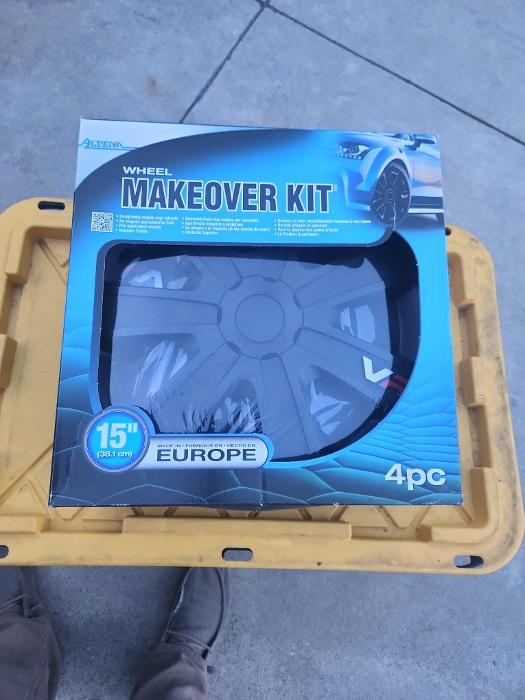 15 Inch Blackout Upgraded Hubcaps Matching Set