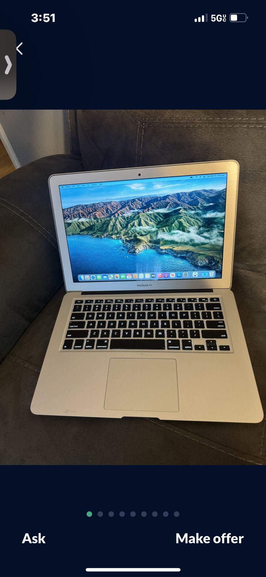 MacBook Air (Early 2014) i7 8 GB 1600 MHz DDR3 Graphics Intel HD Graphics 5000