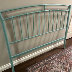 Fill Size Bed Frame - Teal / Mint green - Like New