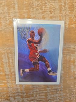 Michael Jordan 1990 hoops basketball card
