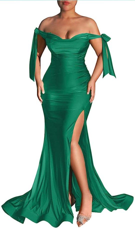 Green Long Mermaid Dress