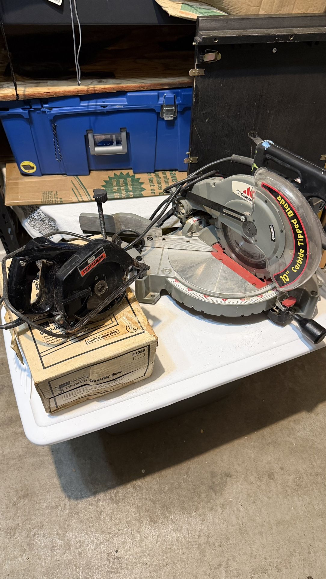 10” Compound Miter Saw + Sears Craftsman 5½” Circular Saw Bundle