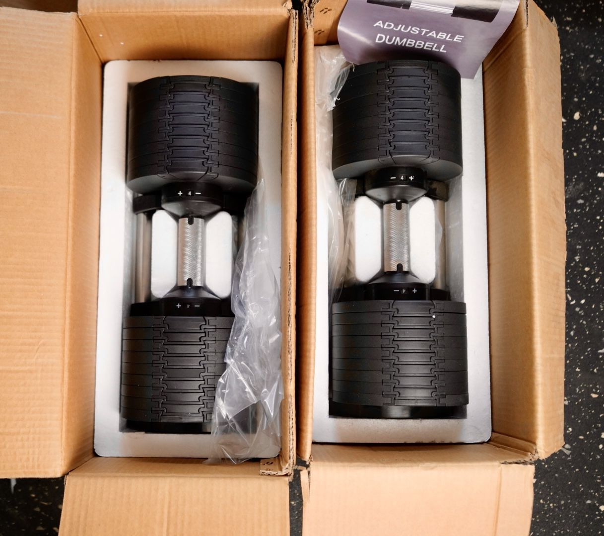 Brand New G7force 80 Pounds Adjustable Dumbbells With Rack