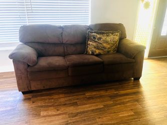 One green couch