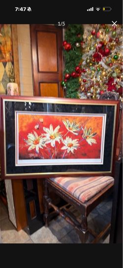 33 x 23 beautiful signed and numbered Art flowers