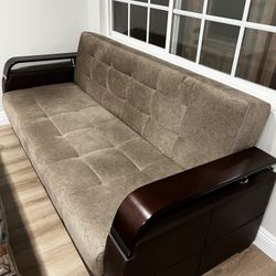 2 Sofa Beds Same Size both of them