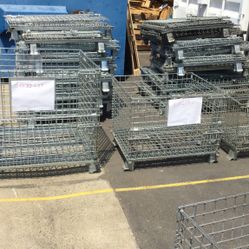 Collapsible Container Wire Foldable Baskets 2 Sizes Available
