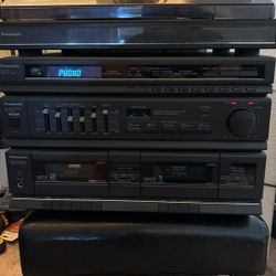 Panasonic radio tape and turn table