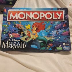 BRAND NEW HASBRO DISNEY LITTLE MERMAID MONOPOLY GAME 