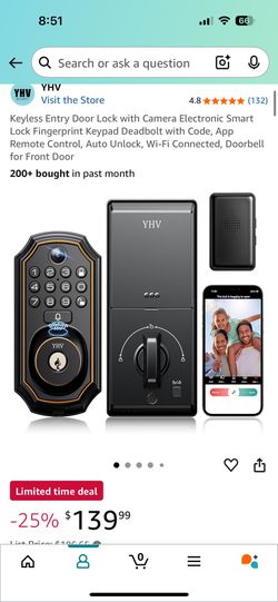 Video front door lock