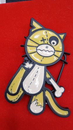 Zombie cat collection belt buckle made in the USA