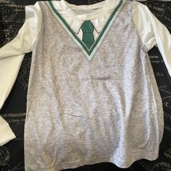 Harry Potter Slytherin Robe And Shirt And Glass Size 7-8 Year Old 