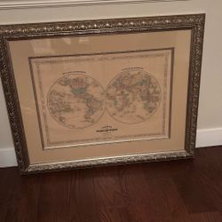 Vintage/Antique Map Of The Globe!
