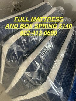 Full Mattress And box Spring $140