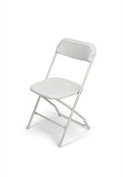 White Plastic Folding Chair