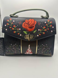 Loungefly Disney Beauty and the Beast Rose Handbag - BoxLunch Exclusive