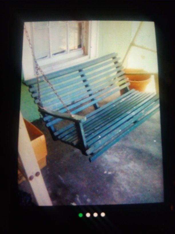 Wooden A Frame Outdoor Bench Swing