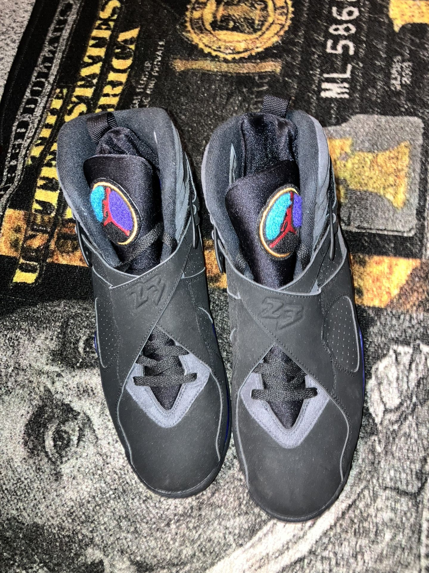 Size 13 Jordan Retro 8 Aqua Older Release No Box